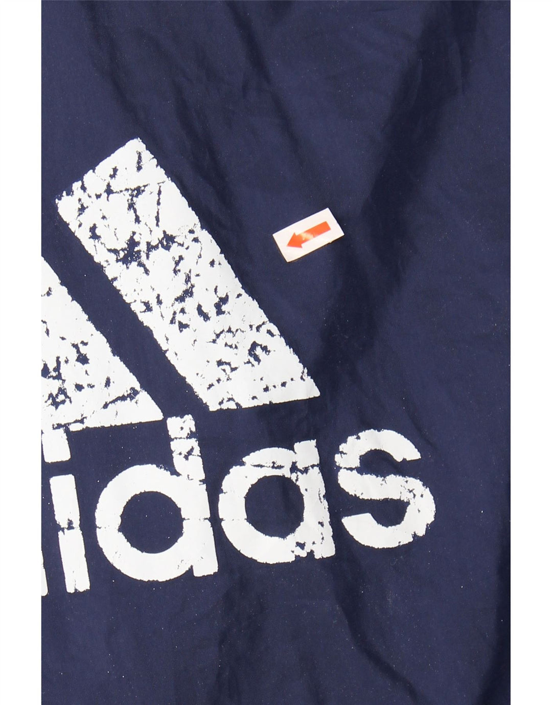 ADIDAS Mens Graphic Rain Jacket UK 48/50 XL Navy Blue Polyamide