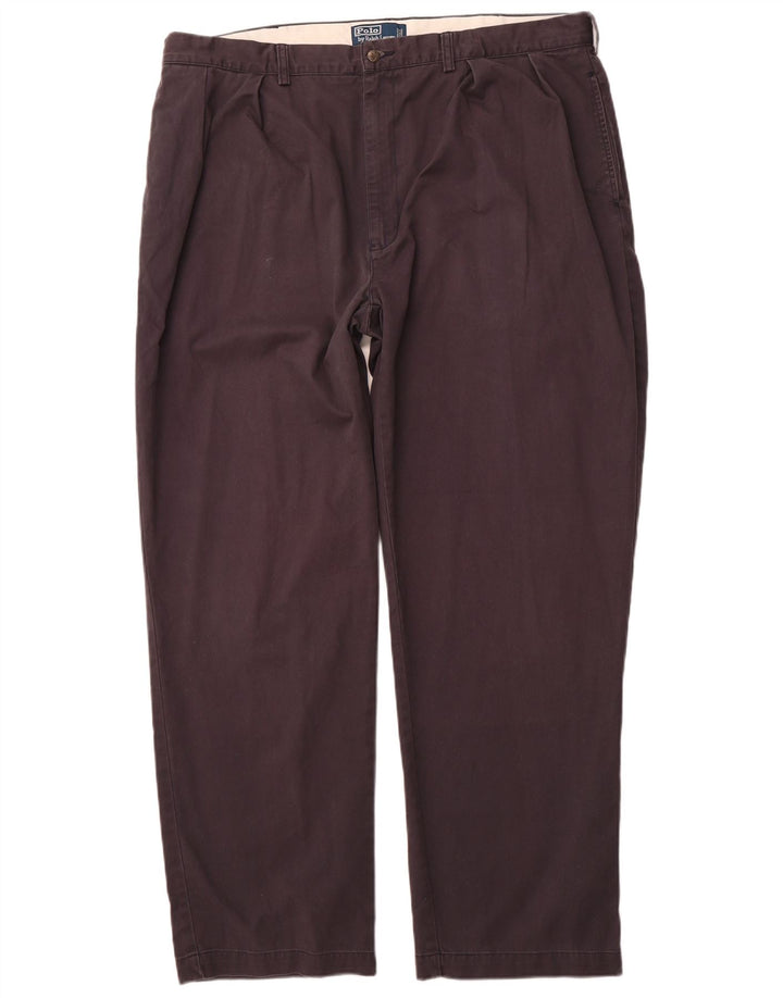 POLO RALPH LAUREN Muške chino hlače s klinovima W42 L32 Mornarsko plavi pamuk