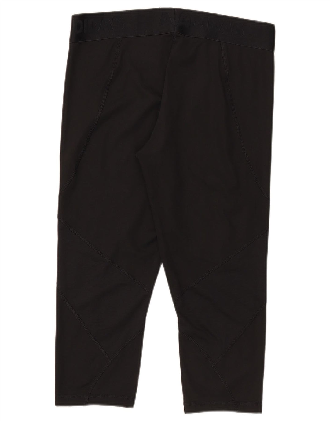 Adidas ženske Tech Fit Capri tajice UK 16/18 velike crne poliesterske