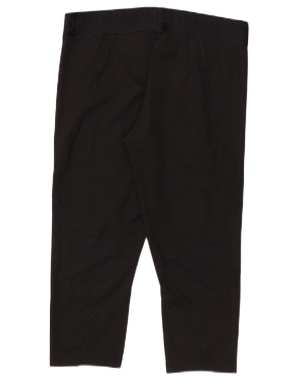 Adidas ženske Tech Fit Capri tajice UK 16/18 velike crne poliesterske