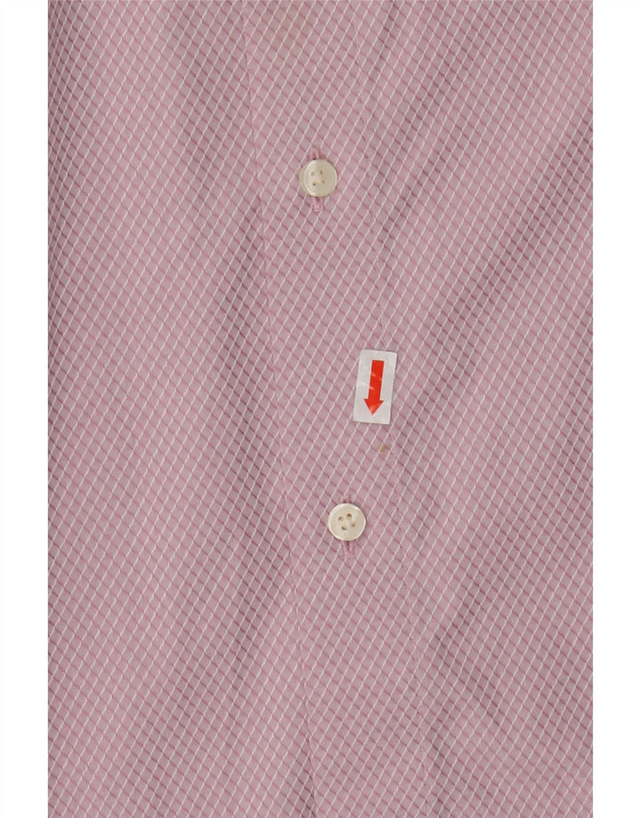 Ted Baker muška košulja veličina 4 veliki ružičasti argyle/dijamantni pamuk