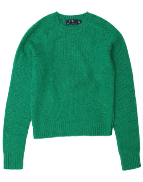 Polo Ralph Lauren ženski pulover s okruglim izrezom UK 6 XS zelena vunena