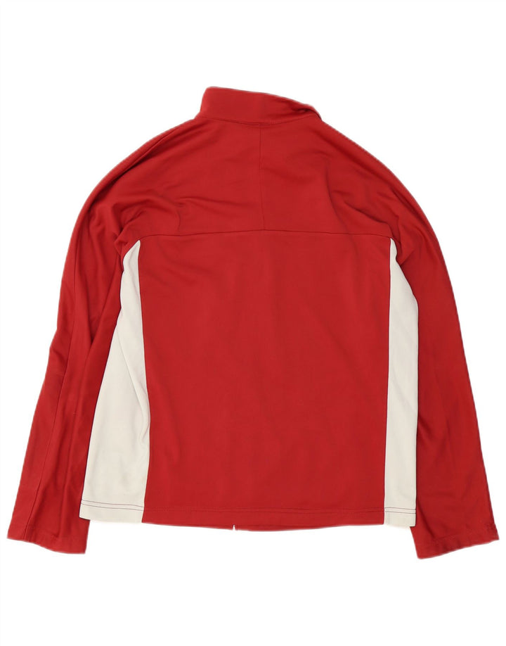 FILA ženska gornja jakna prevelike trenirke UK 10 Small Red Colourblock