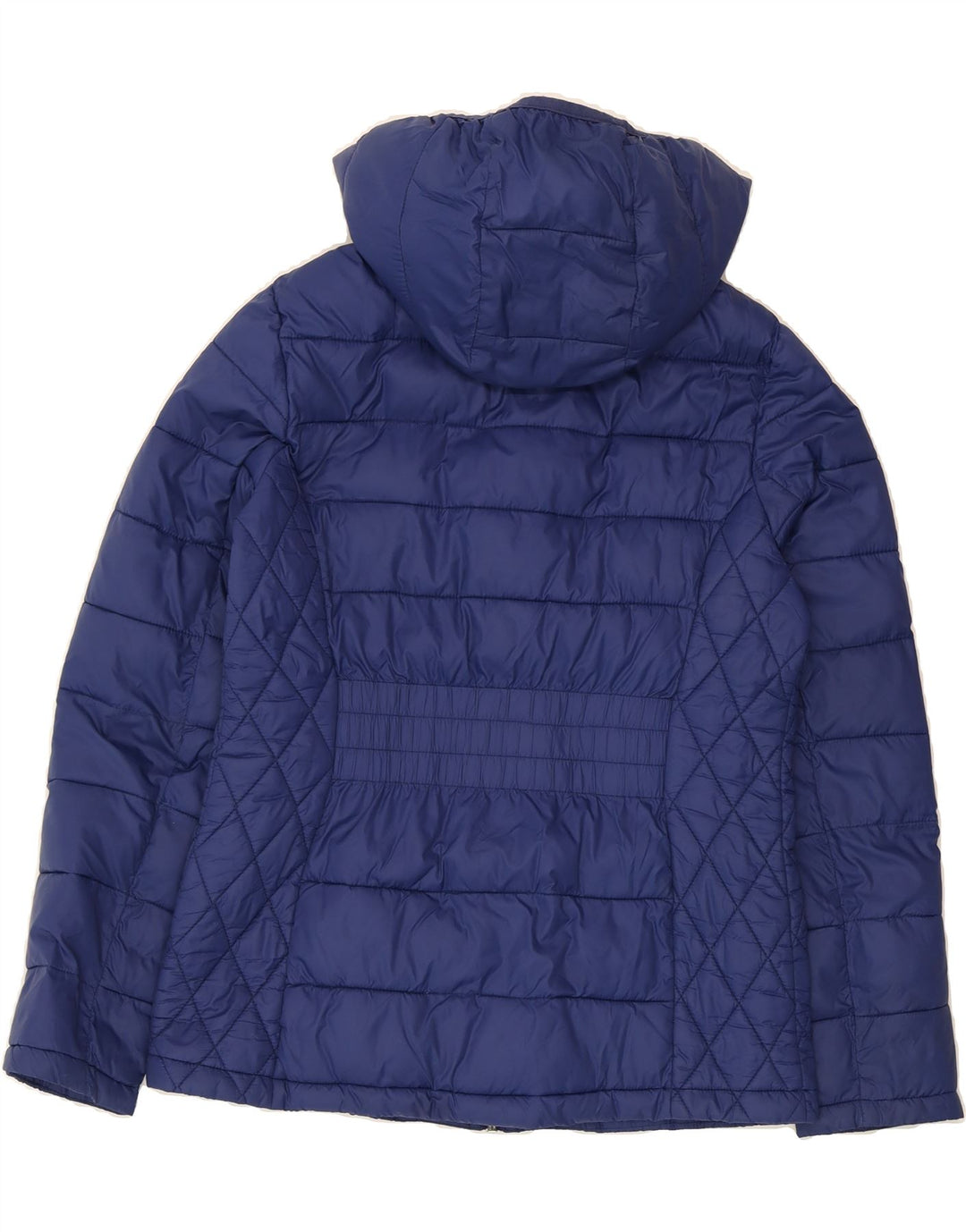 MICHAEL KORS Womens Hooded Padded Jacket UK 14 Medium Blue Nylon Vintage Michael Kors and Second-Hand Michael Kors from Messina Hembry 