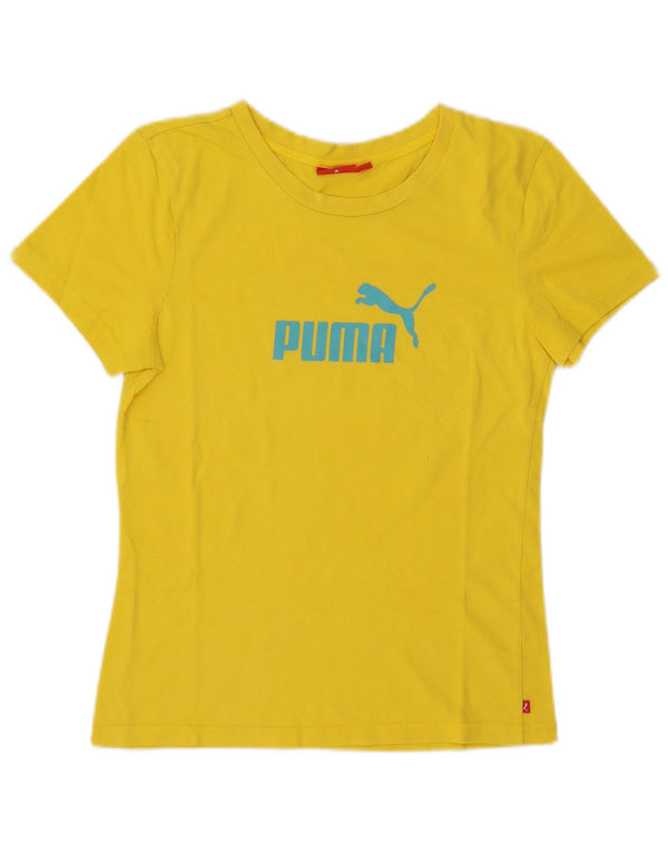 Puma ženska majica kratkih rukava s grafičkim motivima UK 14 srednje žuta
