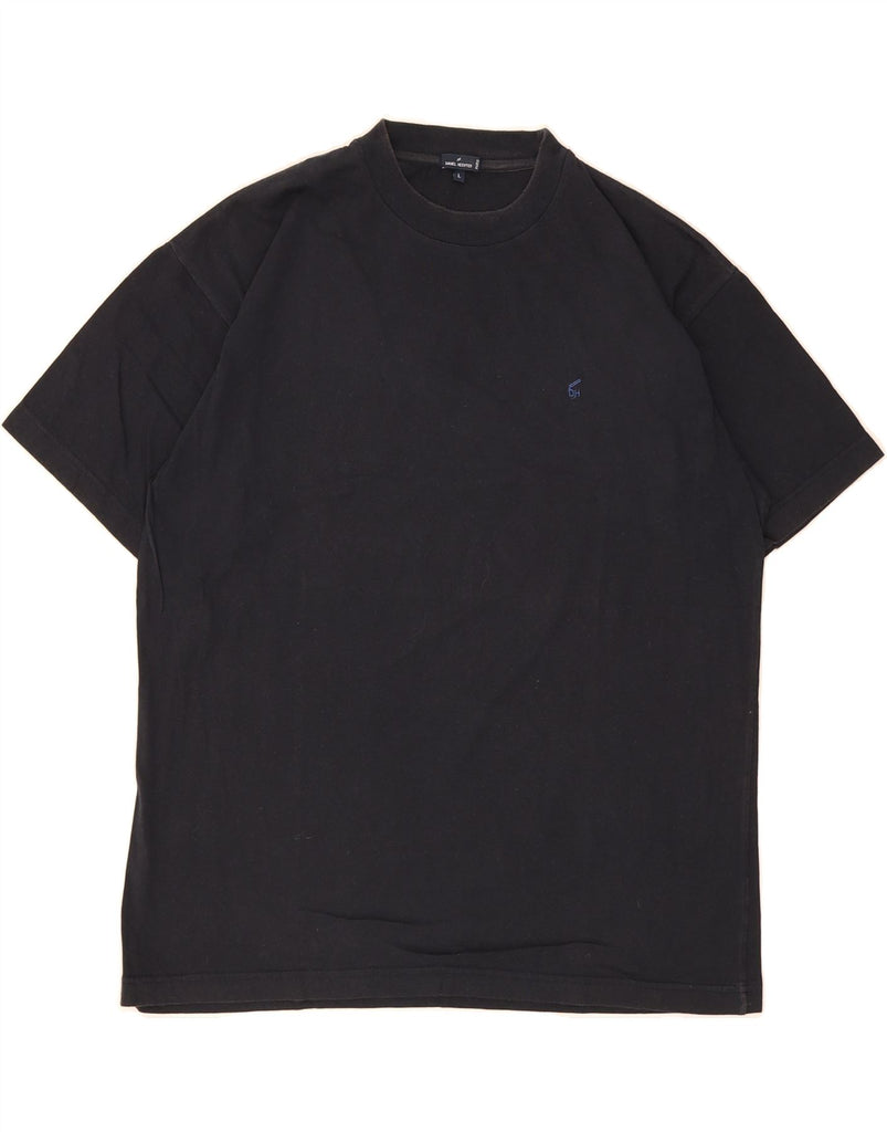 DANIEL HECHTER Mens T-Shirt Top Large Navy Blue Cotton Vintage Daniel Hechter and Second-Hand Daniel Hechter from Messina Hembry 