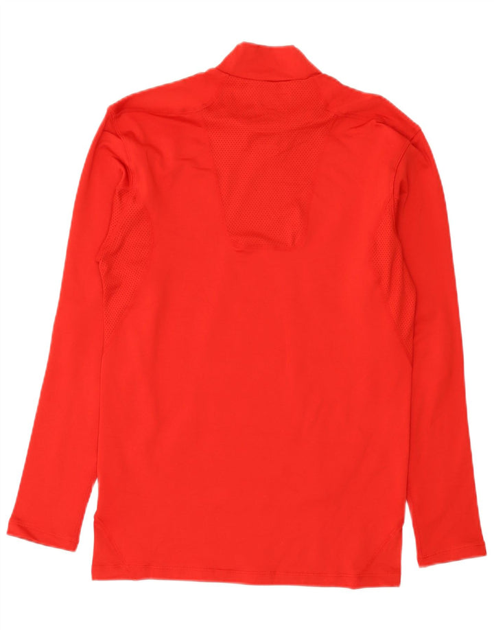Nike muška Dri Fit majica dugih rukava, veliki crveni poliester