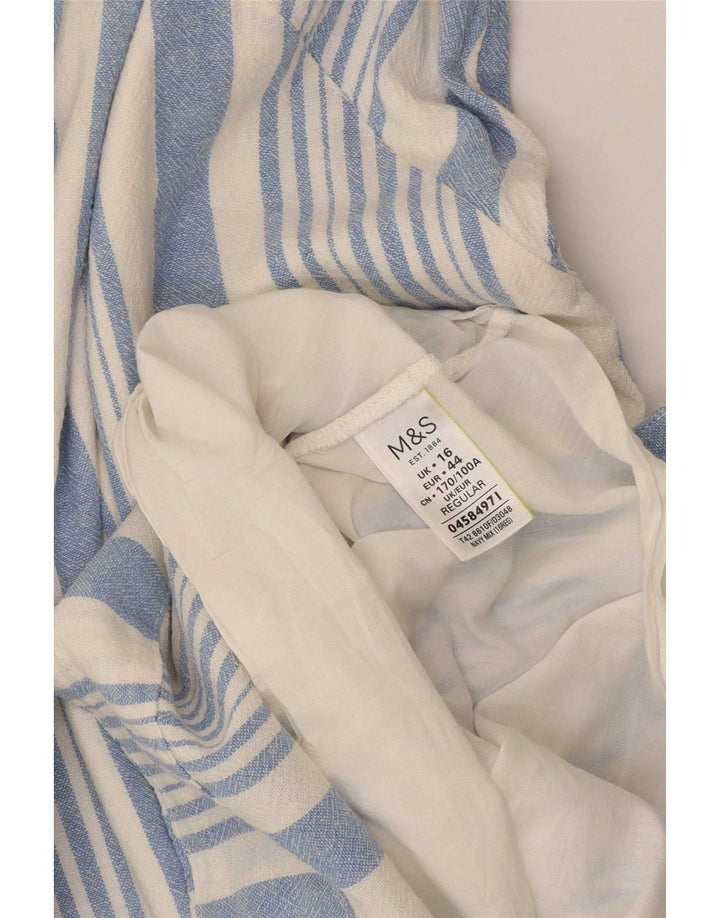 Marks & Spencer ženska osnovna haljina bez rukava UK 16 velike plave pruge