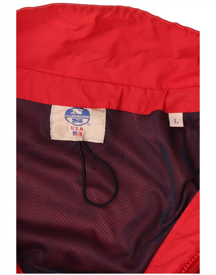 Muška bomber jakna North Sails UK 40 veliki crveni poliamid