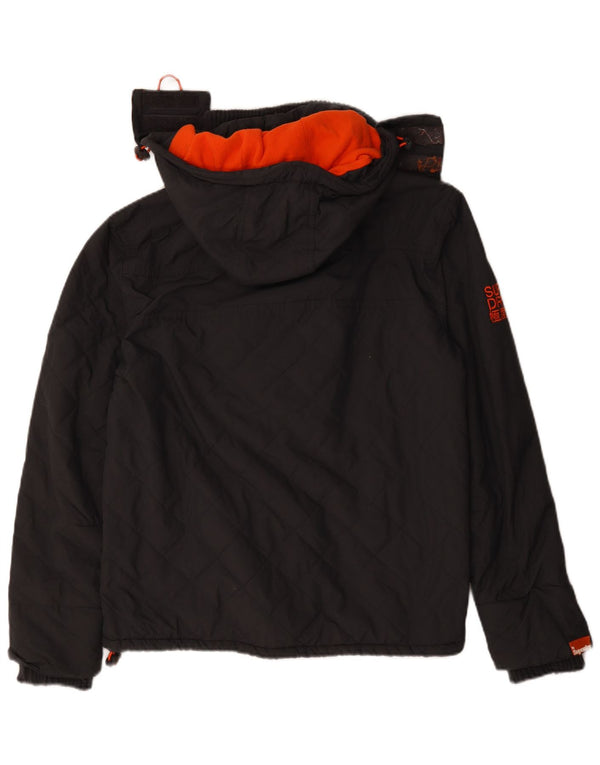 Superdry ženska vjetrovka s kapuljačom UK 16 veliki sivi poliester