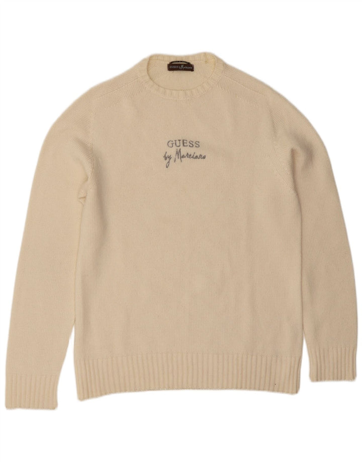 Guess By Marciano Muški džemper s okruglim izrezom srednje bijele boje