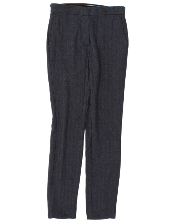 Zara ženske uske chino hlače XS W24 L28 tamnoplave riblja kost