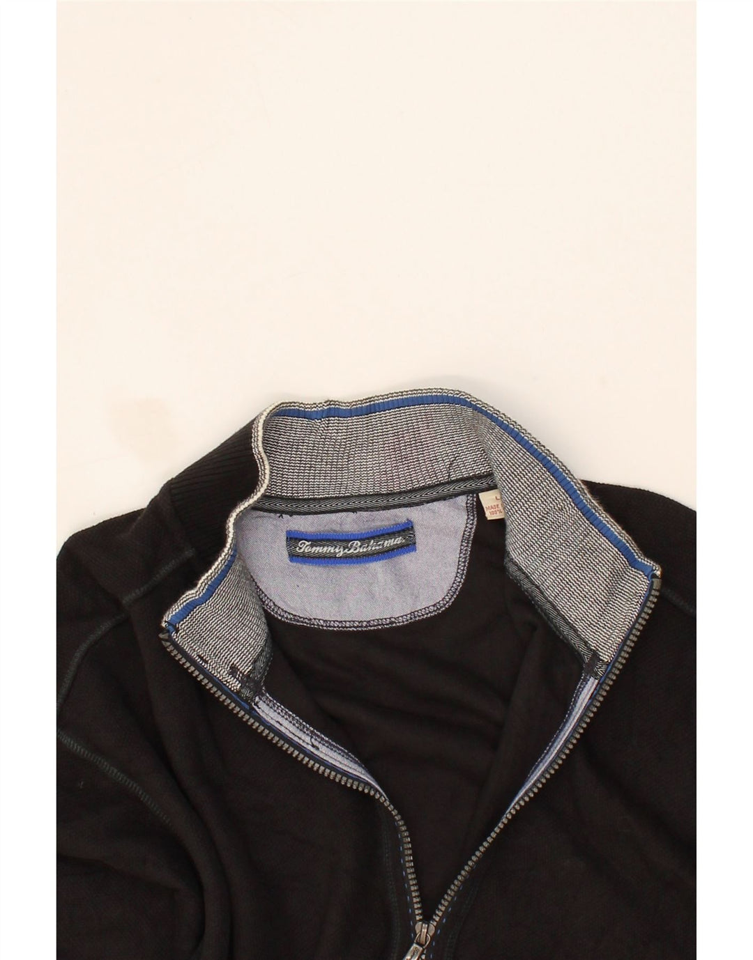 TOMMY BAHAMA Mens Tracksuit Top Jacket Large Black Cotton Vintage Tommy Bahama and Second-Hand Tommy Bahama from Messina Hembry 
