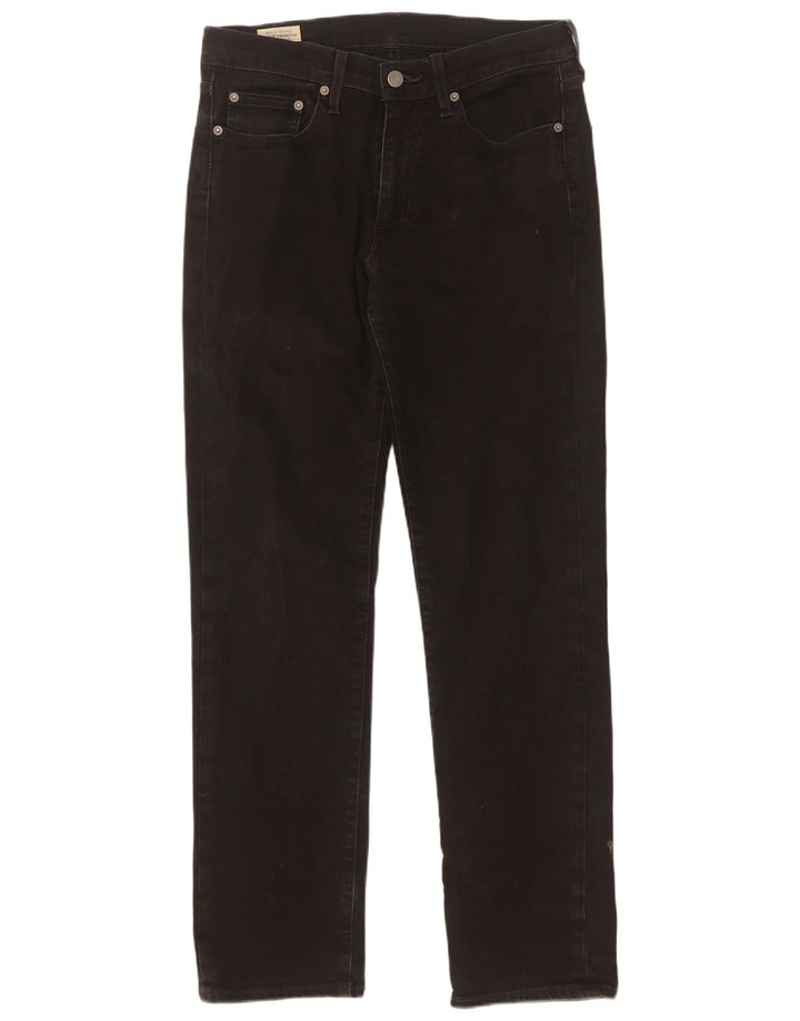 Levi's muške ravne traperice W30 L32 crni pamuk