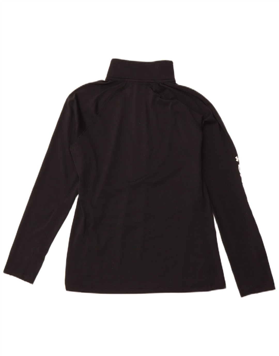 UNDER ARMOUR Ženska majica dugih rukava s izrezom i patentnim zatvaračem UK 14 srednje crna