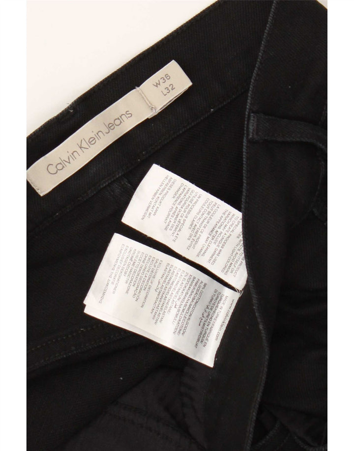 Calvin Klein muške uske traperice W36 L32 crni pamuk