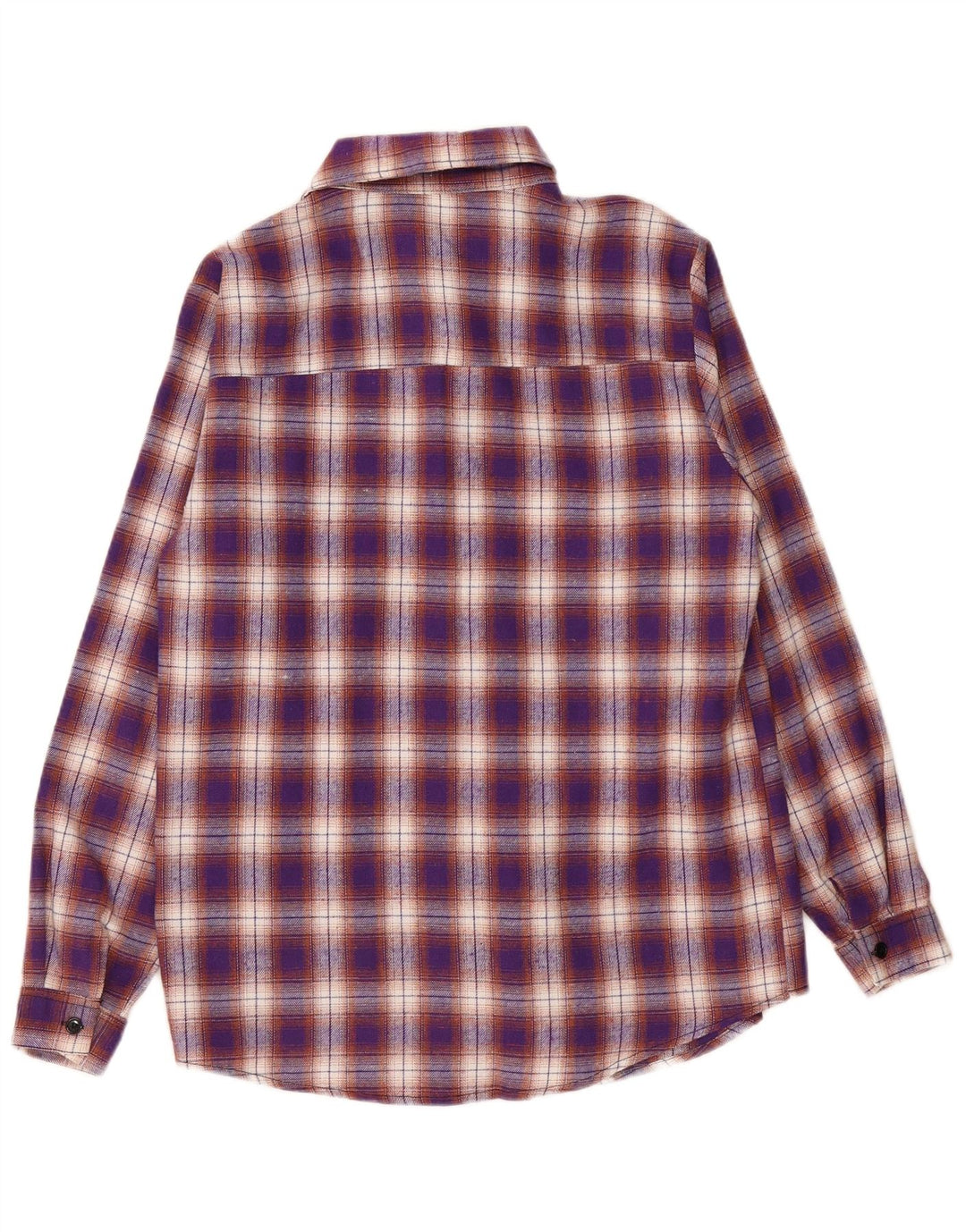 Shein muška flanelska košulja od malog ljubičastog kariranog poliestera