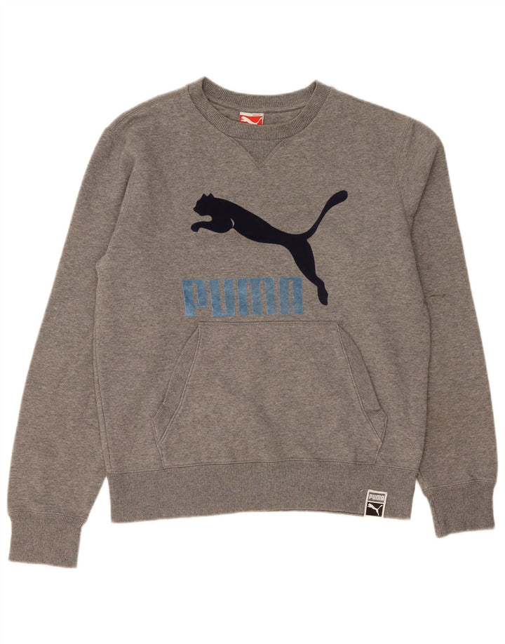 Puma muška trenirka s grafičkim motivima, srednje siva s pjegama