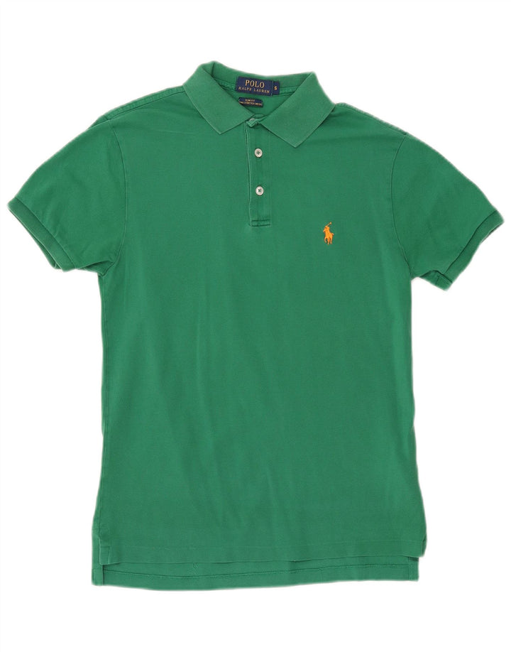 POLO RALPH LAUREN Muška uska polo majica Mala zelena pamuk