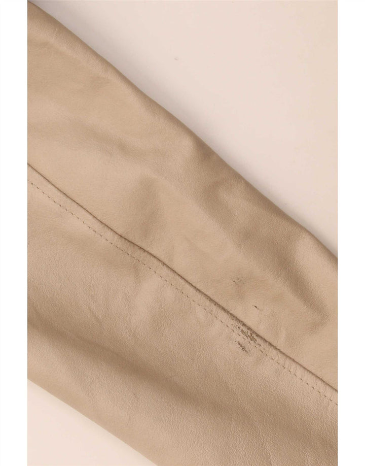 Vintage ženska kožna jakna IT 46 Large Beige