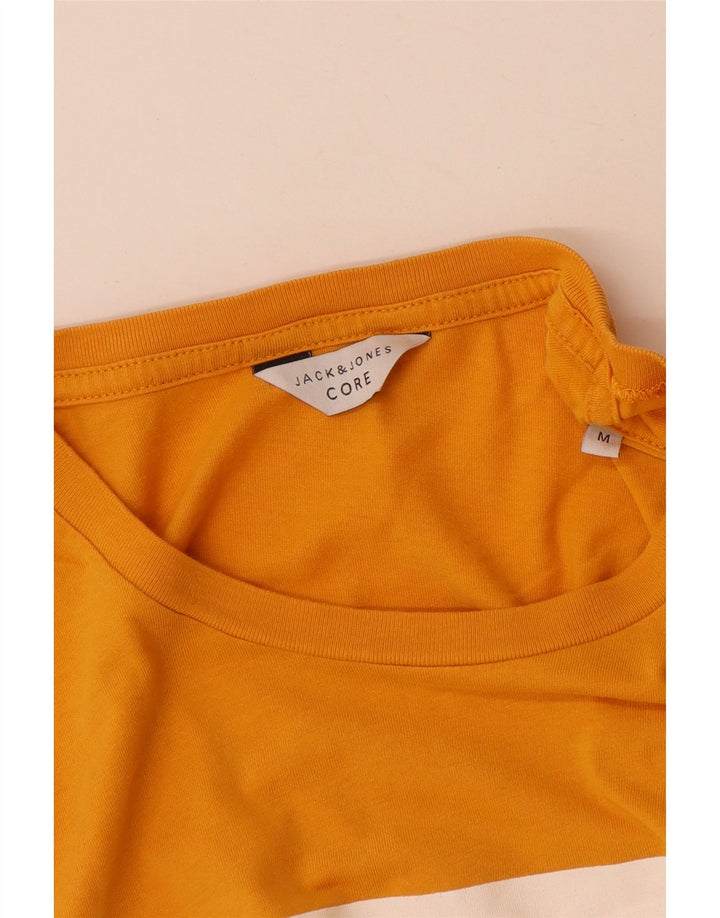 Jack & Jones muška grafička majica kratkih rukava Srednje žuti pamuk
