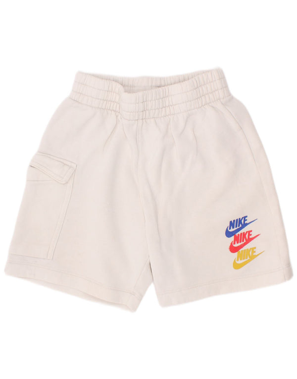 Nike Boys Graphic Cargo Sport Shorts 8-9 Years Small White Pamuk