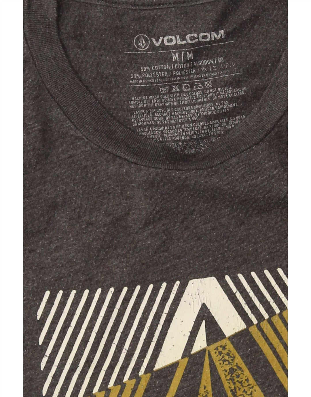 Volcom muška grafička majica kratkih rukava srednje sivi pamuk