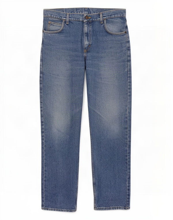 Lee Mens Brooklyn Straight Jeans W36 L32 Plavi pamuk