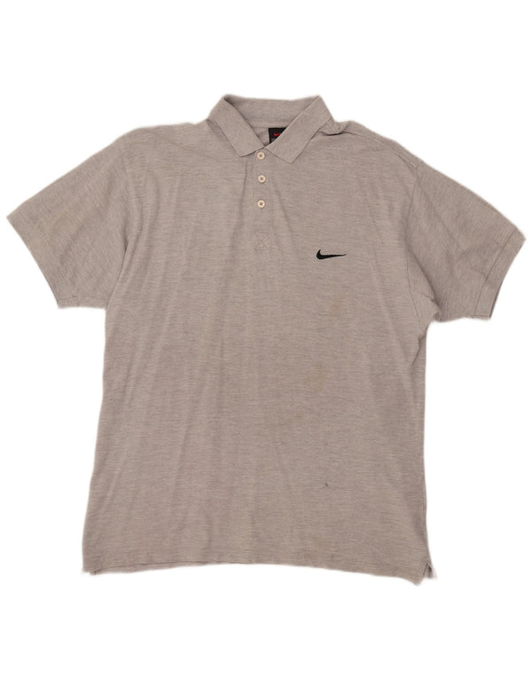 Nike muška polo majica UK 44/46 veliki sivi pamuk
