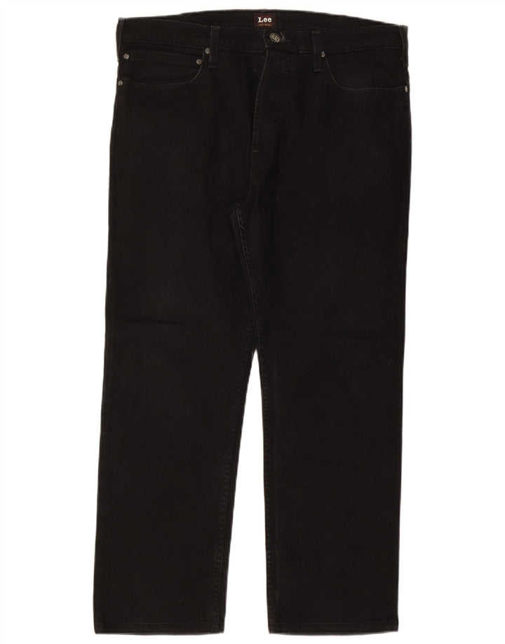 LEE muške Macky ravne traperice W36 L27 crni pamuk