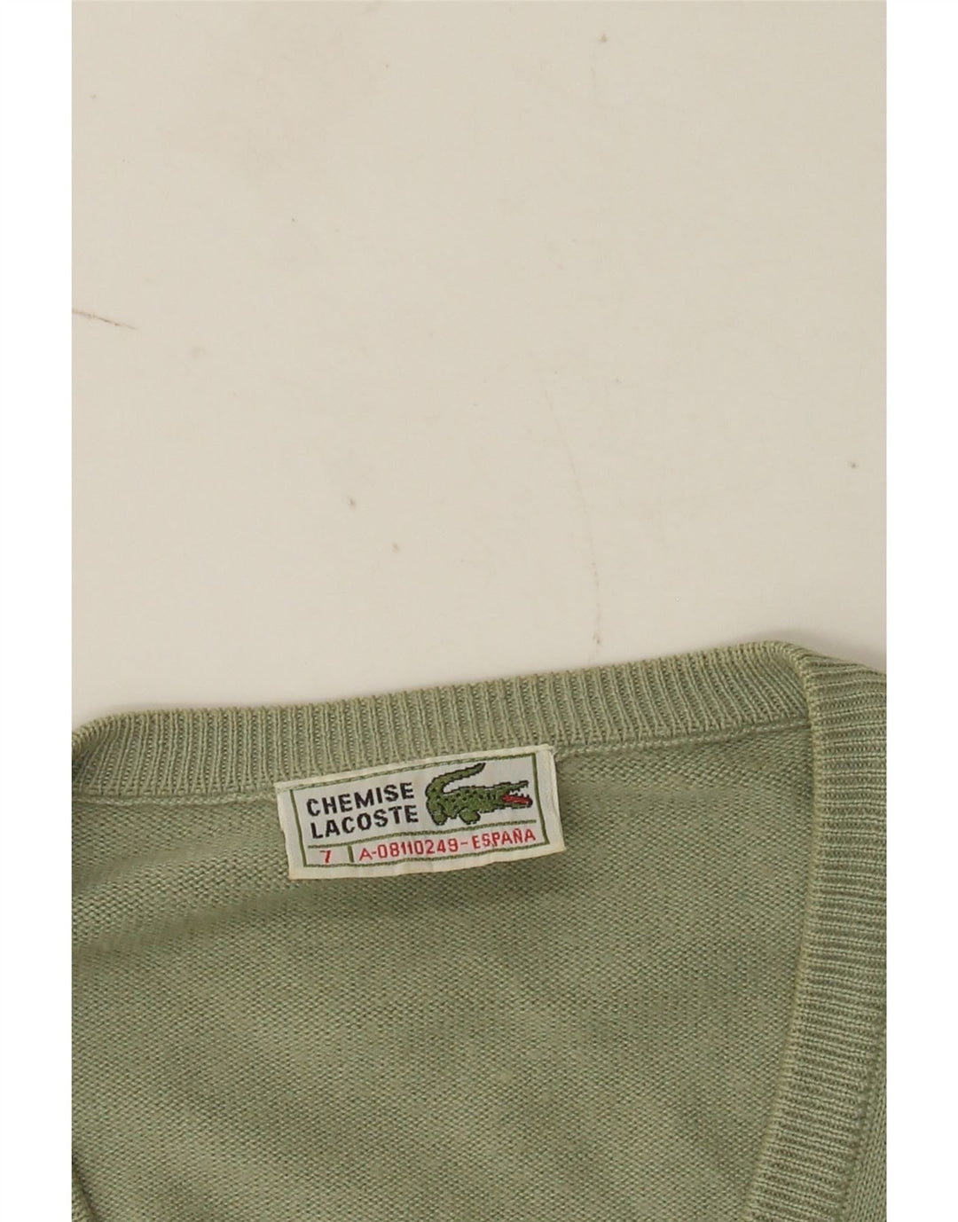 Lacoste muški džemper s V-izrezom, veličina 7 2XL, zeleni
