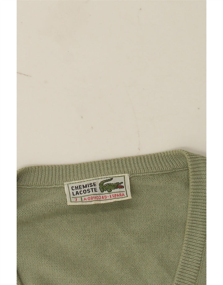 Lacoste muški džemper s V-izrezom, veličina 7 2XL, zeleni