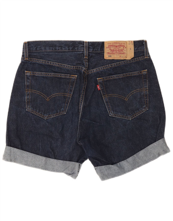 Levi's muške 501 traper kratke hlače W34 velike tamnoplave