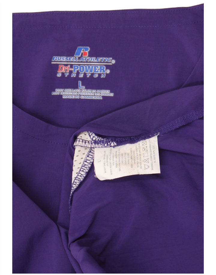 RUSSELL ATHLETIC Muška majica kratkih rukava Velika ljubičasta najlonska boja