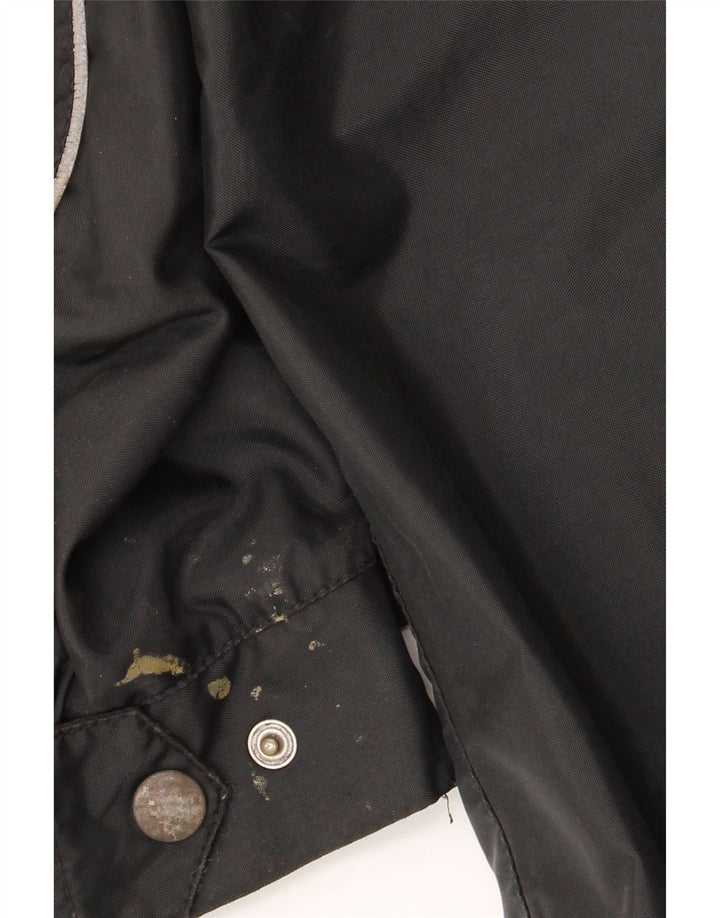 Belstaff muška trkačka jakna UK 38, srednji crni najlon