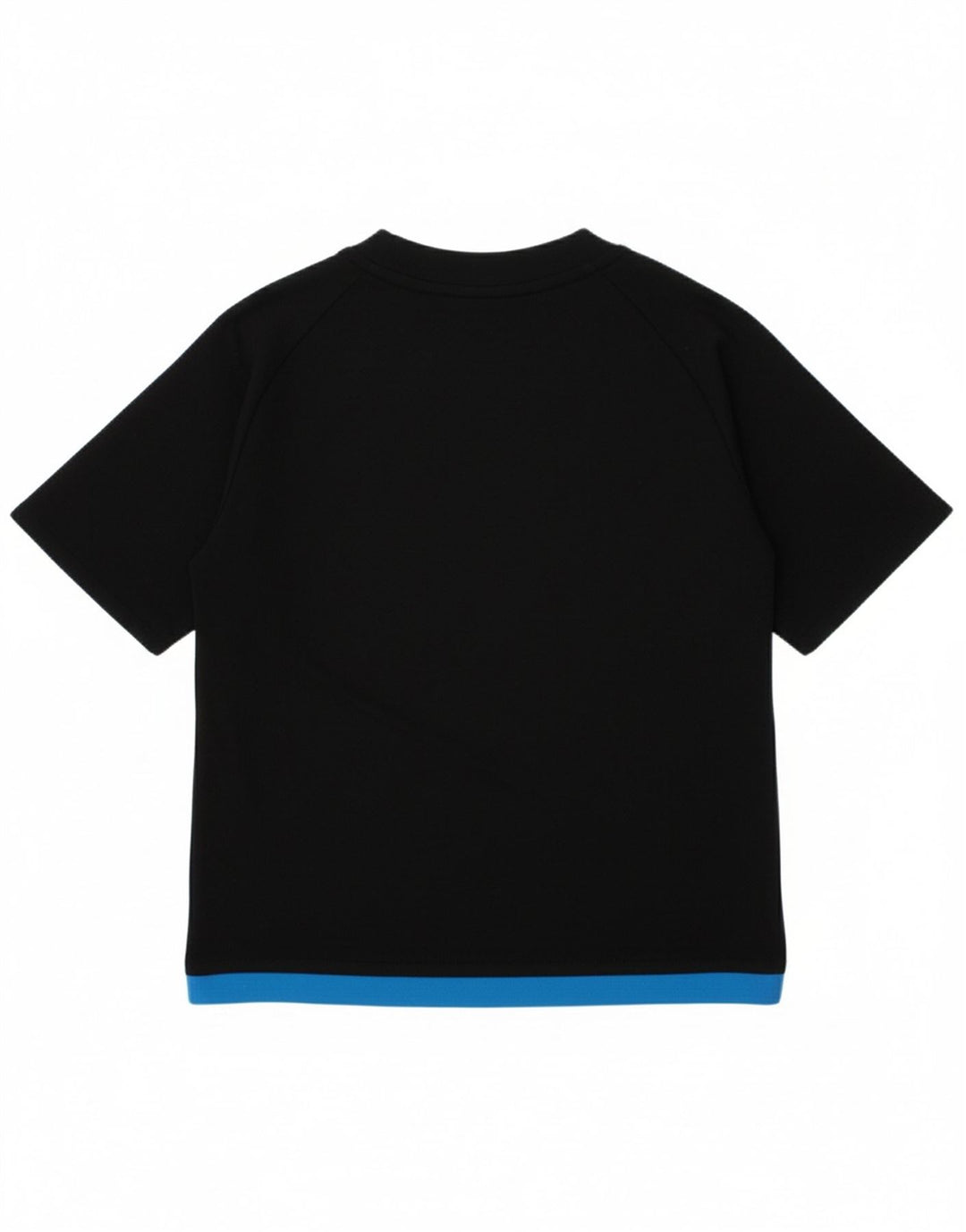 ADIDAS Boys Climalite T-Shirt Top 4-5 Years Black Colourblock Polyester