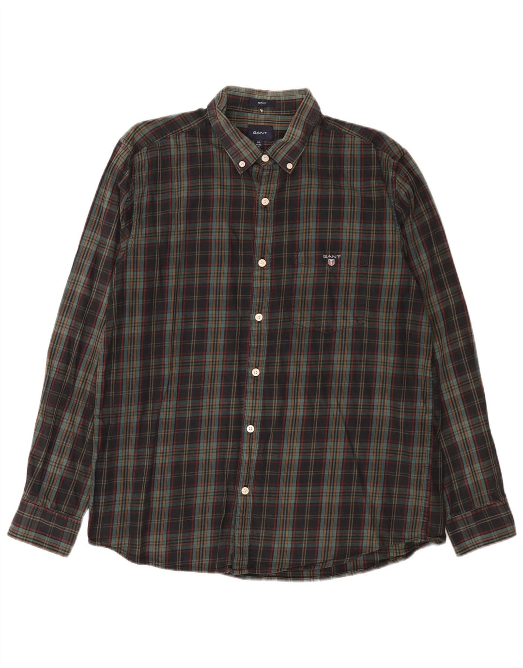 Gant muška flanelska košulja standardnog kroja veličina 42/43 17 2XL višebojni karirani