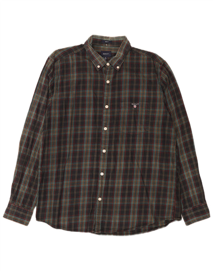 Gant muška flanelska košulja standardnog kroja veličina 42/43 17 2XL višebojni karirani