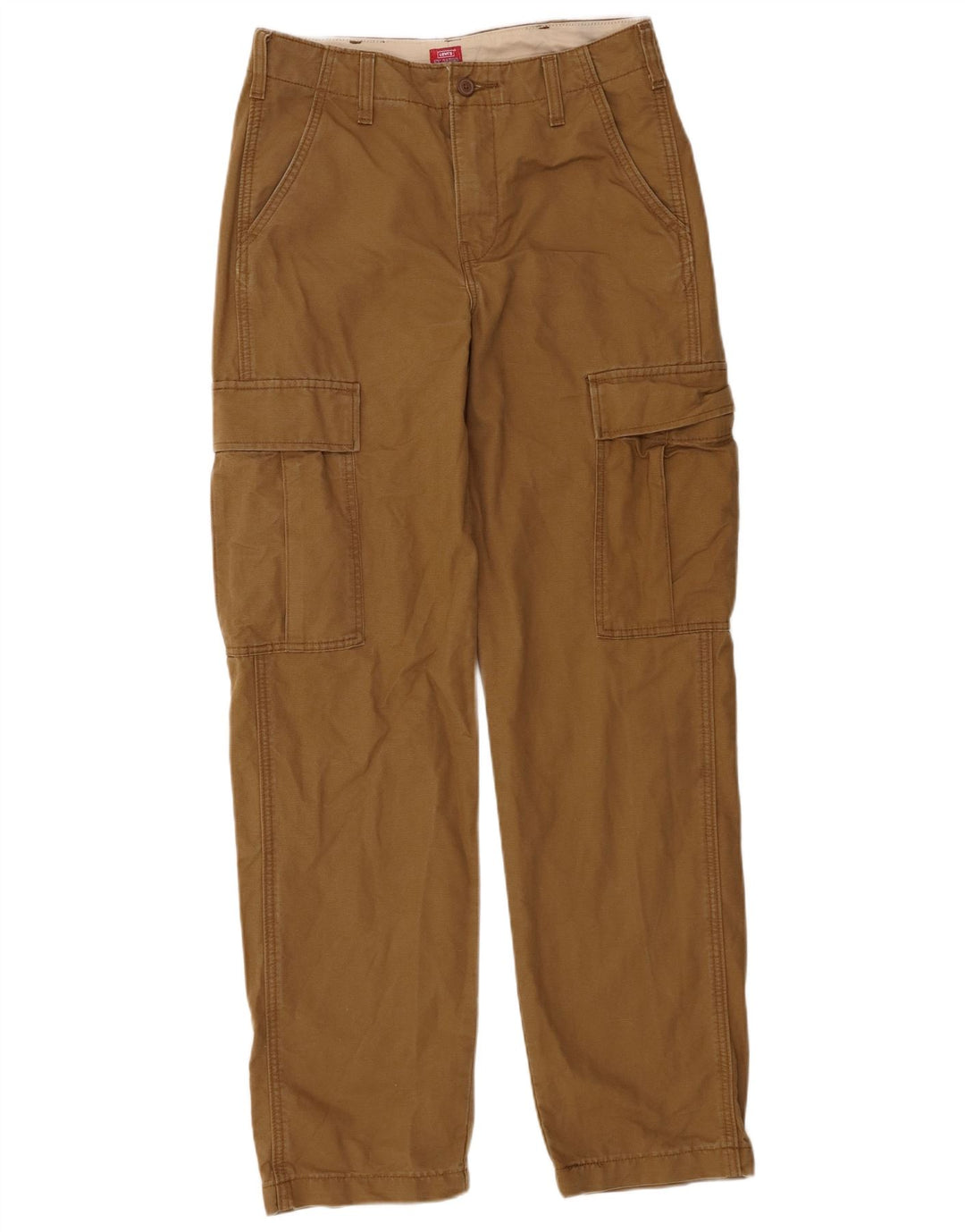 Levi's muške ravne kargo hlače W30 L32 Kaki pamuk