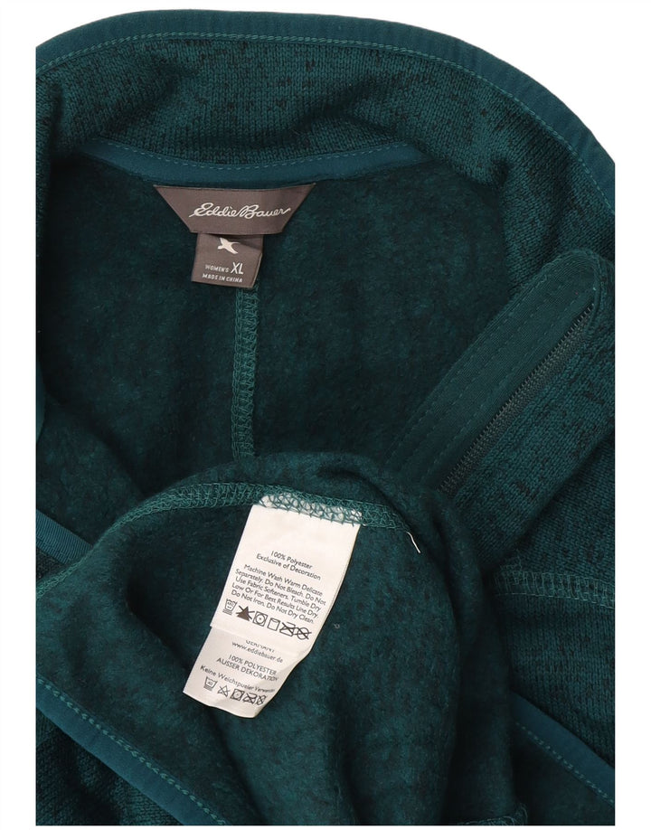 EDDIE BAUER Ženska gornja jakna trenirke UK 18 XL zeleni poliester