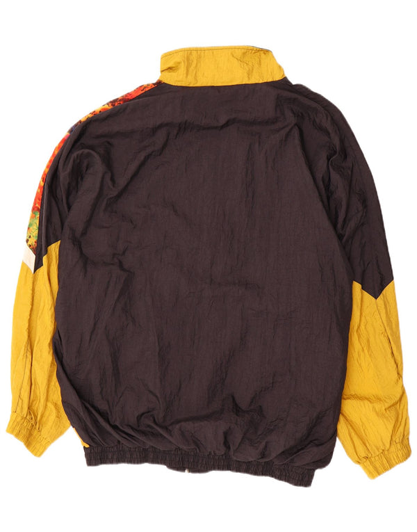Vintage muška gornja jakna od trenirke 2XL crni najlon u boji