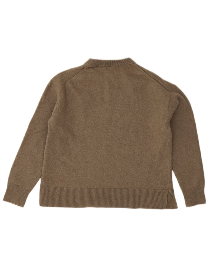 Ženski džemper s okruglim izrezom Massimo Dutti UK 14 Velika siva vunena