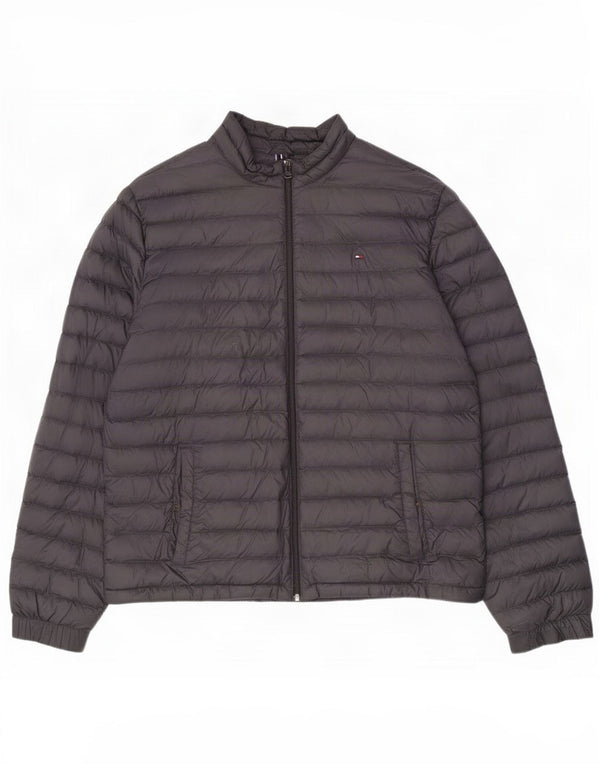 Tommy Hilfiger muška podstavljena jakna UK 44 2XL sivi najlon