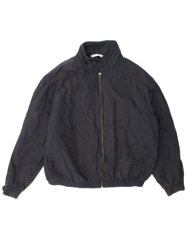 Zara muška bomber jakna UK 40 veliki tamnoplavi poliester