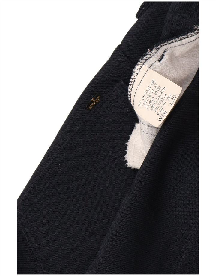 LEVI'S muške ravne ležerne hlače W36 L30 tamnoplavi poliester