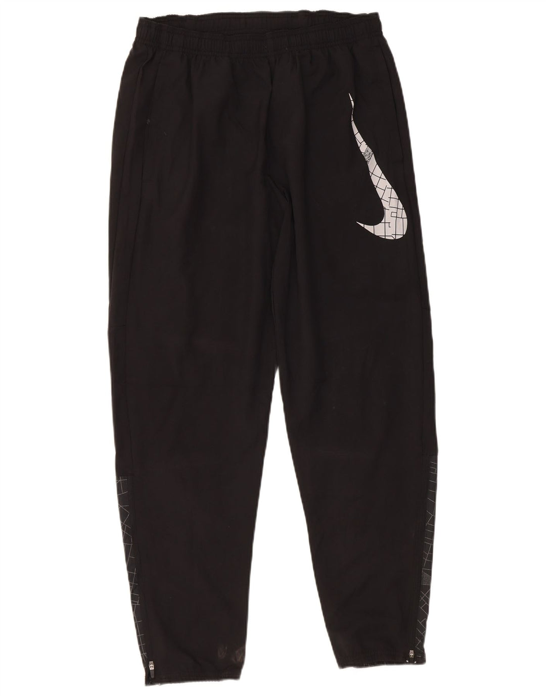 Nike muške Dri Fit Graphic Trenirke srednje crne geometrijske hlače