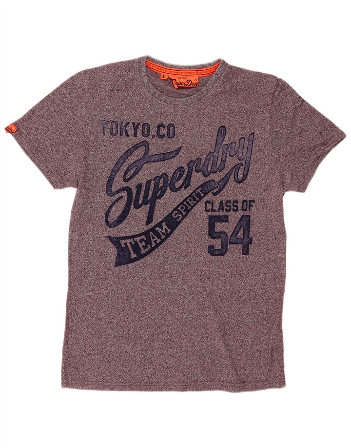 SUPERDRY muška majica kratkih rukava s grafičkim motivima, veliki tamnocrveni flekasti pamuk