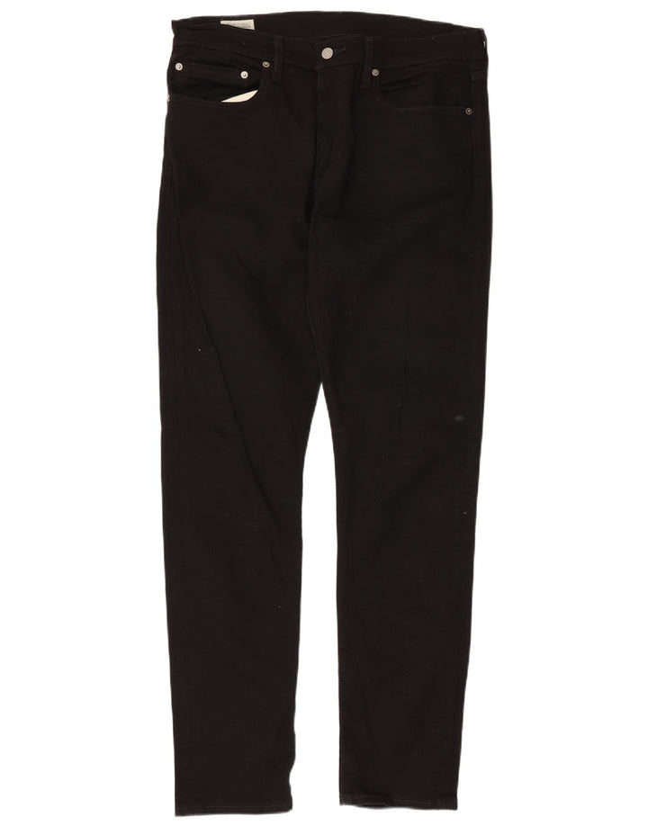 LEVI'S muške 512 uske sužene traperice W34 L34 crni pamuk