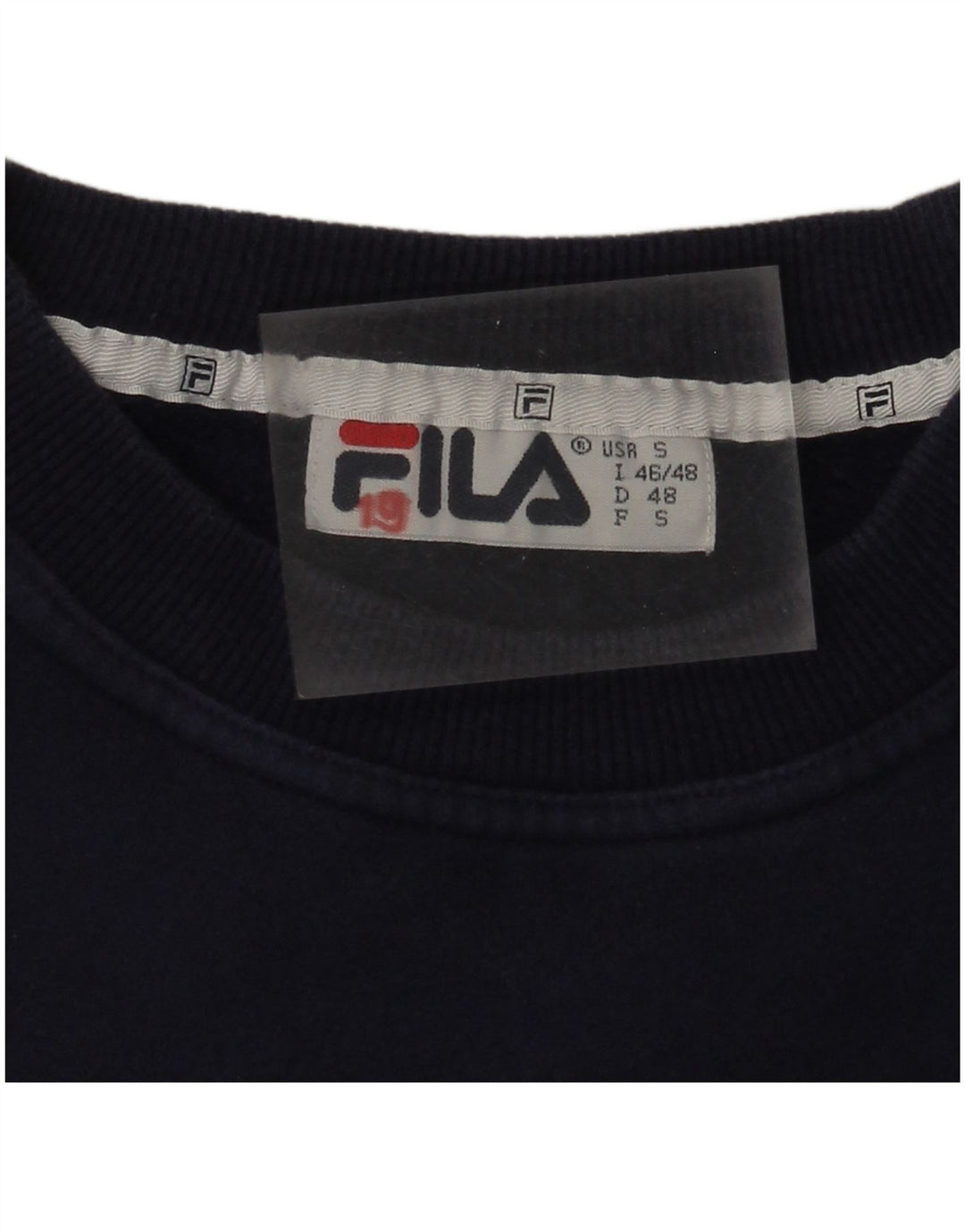 Fila muški džemper s grafičkim motivom IT 46/48 mali tamnoplavi kockica