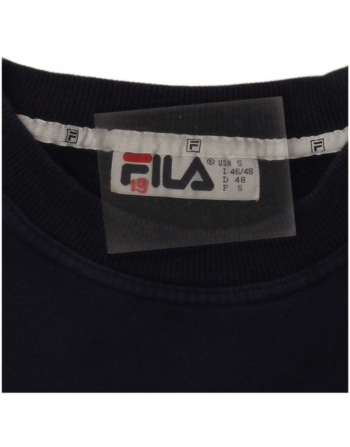 Fila muški džemper s grafičkim motivom IT 46/48 mali tamnoplavi kockica